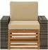vidaXL Outdoor Mittelsofa Akazienholz massiv, natur (3438927)