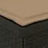 vidaXL Garten-Sofa 1-Sitzer mit Kissen, Rattan-Look PP, anthrazit (8011762)