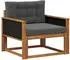 vidaXL Outdoor Mittelsofa Akazienholz massiv, natur (3438841)