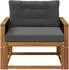 vidaXL Outdoor Mittelsofa Akazienholz massiv, natur (3438841)