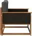 vidaXL Outdoor Mittelsofa Akazienholz massiv, natur (3438841)
