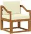 vidaXL Outdoor-Sofa Akazienholz massiv und Polyester (3436247)