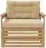 vidaXL Sofaelement Outdoor-Sofa Polyester weiß (3439125)