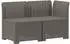vidaXL 2-Sitzer Garten-Sofa Rattan-Look PP hellgrau (8011923)
