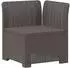 vidaXL 2-Sitzer Garten-Sofa Rattan-Look PP hellgrau (8011923)
