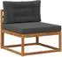 vidaXL Gartenlounge-Set 6-tlg. natur und anthrazit (3367980)