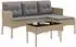 vidaXL Gartensofa-Set 2-tlg. Poly-Rattan beige (4103806)