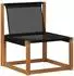 vidaXL Outdoor Mittel- und Ecksofa mit Kissen, 3-teilig, natur (900623)