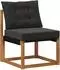 vidaXL Outdoor-Sofagarnitur 5-tlg., natur und schwarz (3381956)