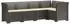 vidaXL 5-Sitzer Gartensofa mit Kissen, Rattan-Look, PP, hellgrau (3444046)