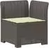 vidaXL 5-Sitzer Gartensofa mit Kissen, Rattan-Look, PP, hellgrau (3444046)