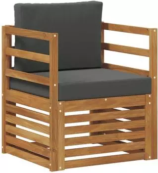 vidaXL Outdoor-Sofa Akazienholz und Polyester (3436337)