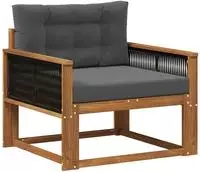 vidaXL Outdoor Mittelsofa Natur