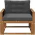 vidaXL Outdoor Mittelsofa natur (3438851)