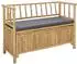 vidaXL Garten-Aufbewahrungsbank Bambus natur 110x47x80cm (42028077)