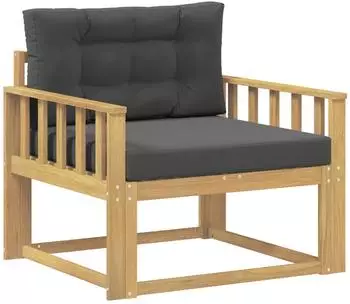 vidaXL Outdoor Mittelsofa Polyester wei&szlig; (3439006)