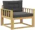 vidaXL Outdoor Mittelsofa Polyester weiß (3439006)