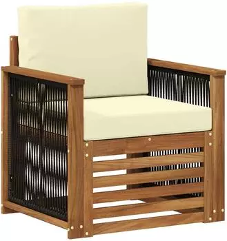 vidaXL Outdoor Mittelsofa-Element, natur (3438909)
