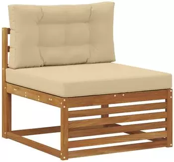 vidaXL Outdoor Mittelsofa Massivholz Akazie natur (900566)