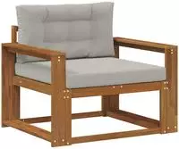 vidaXL Outdoor Mittelsofa Natur