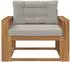 vidaXL Outdoor Mittelsofa, natur (3436273)