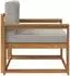 vidaXL Outdoor Mittelsofa, natur (3436273)