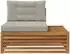 vidaXL Outdoor-Endsofa 3-teilig, natur und hellgrau, 115x83x73cm (900574)