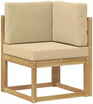 vidaXL Outdoor-Ecksofa Massivholz Akazie wei&szlig; (901471)