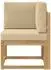 vidaXL Outdoor-Ecksofa Massivholz Akazie weiß (901471)