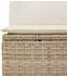vidaXL Garten-Sofaset 8-teilig, Polyrattan & Akazie, beige (3362001)