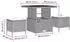 vidaXL Garten-Sofaset 8-teilig, Polyrattan & Akazie, beige (3362001)