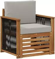 vidaXL Outdoor Mittelsofa Natur