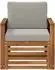 vidaXL Outdoor-Sofaelement Mitte, natur