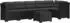 vidaXL Garten-Sofa 6-Sitzer mit Kissen, Rattan-Optik PP, anthrazit (3444123)