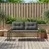vidaXL Gartenbank 2-Sitzer Poly-Rattan 116x67,5x72cm