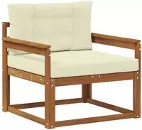 vidaXL Outdoor Mittelsofa Natur