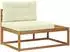 vidaXL Outdoor Endsofa mit Kissen, Akazienholz, natur, 115x83x73cm (900552)