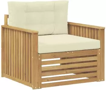 vidaXL Outdoor-Sofa Polyester wei&szlig; (3439132)