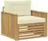 vidaXL Outdoor-Sofa Polyester weiß (3439132)