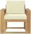 vidaXL Outdoor-Sofagarnitur 2-teilig Polyester weiß und creme (3438979)