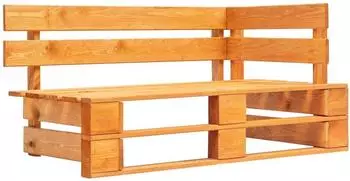 vidaXL 2-Sitzer-Palettensofa honigbraun, impr&auml;gniertes Kiefernholz (3066667)