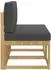 vidaXL Outdoor Mittelsofa 2-tlg. Akazienholz weiß (901465)