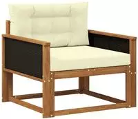 vidaXL Outdoor Mittelsofa Natur