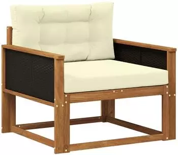 vidaXL Outdoor Mittelsofa, natur (3438839)
