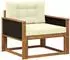 vidaXL Outdoor Mittelsofa, natur (3438839)