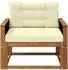 vidaXL Outdoor Mittelsofa, natur (3438839)
