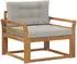vidaXL Outdoor Mittelsofa Akazienholz massiv, natur (3436268)
