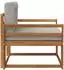 vidaXL Outdoor Mittelsofa Akazienholz massiv, natur (3436268)