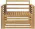 vidaXL Outdoor-Sofa Massivholz Akazie weiß (3439146)