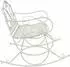 vidaXL Gartenbank Stahl antik weiß (42038699)
